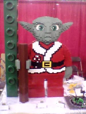 yoda star wars lego sculpture