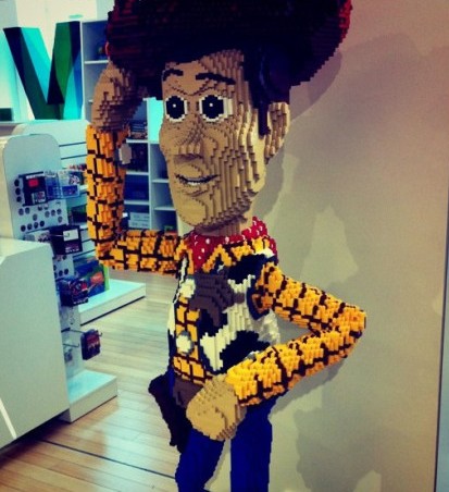 toy story lego sculpture